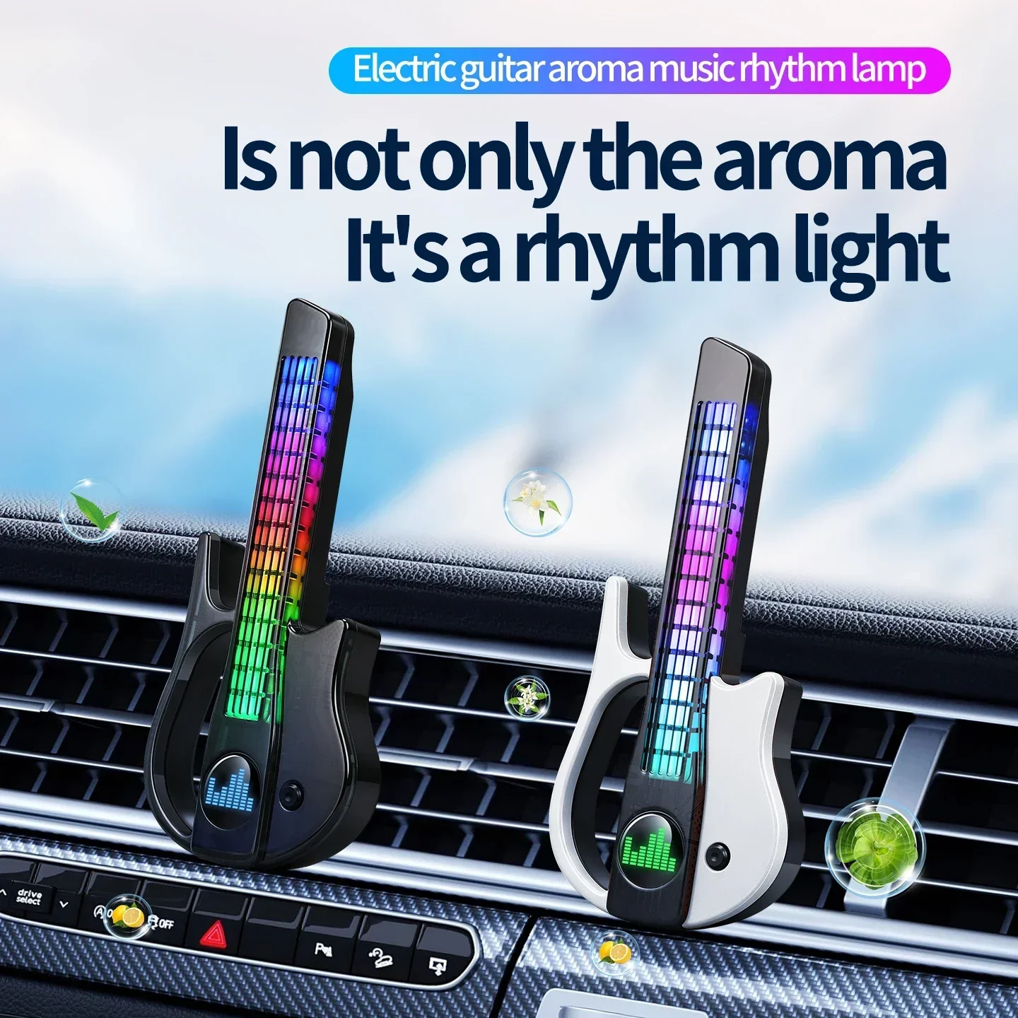 Car Ambient Light Sound Activated - 음성 감지 RGB 음악 리듬 LED