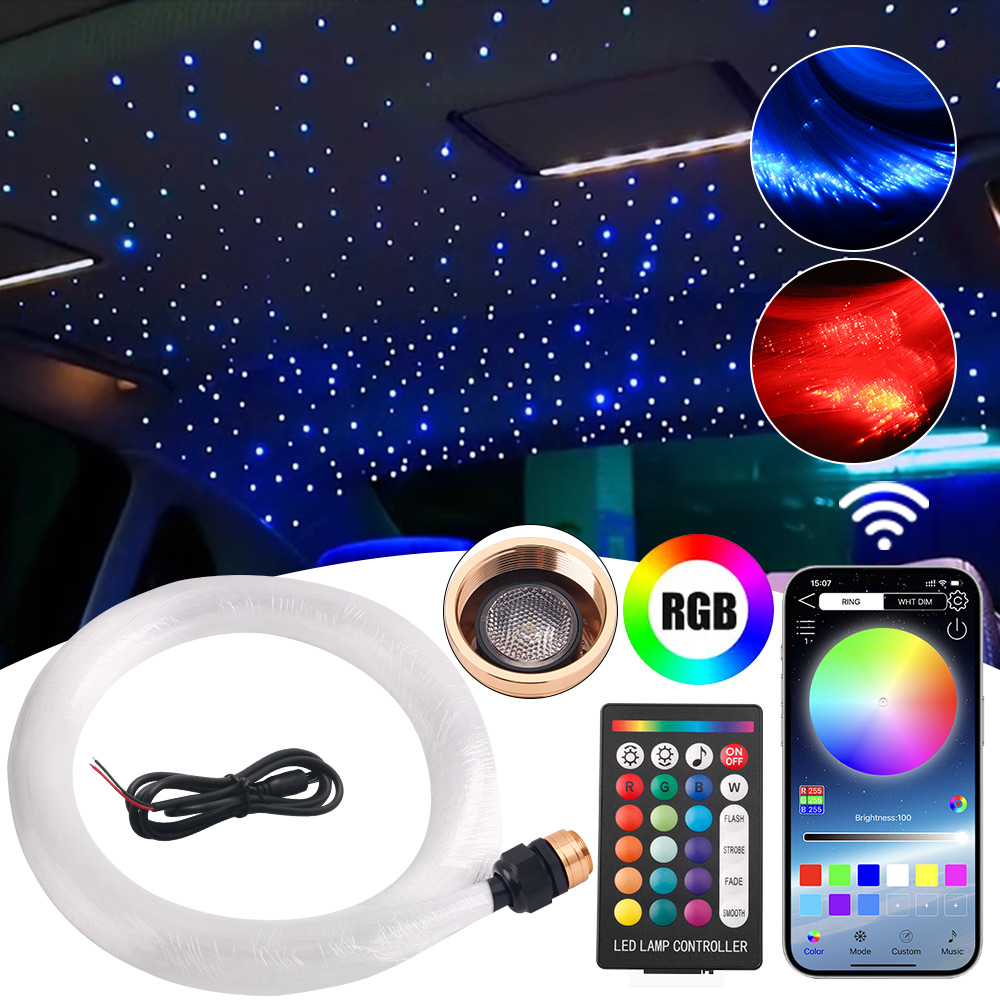 Car Roof Star Light Fiber Optic - 자동차 미니 기계용 반짝이 RGBW 별이