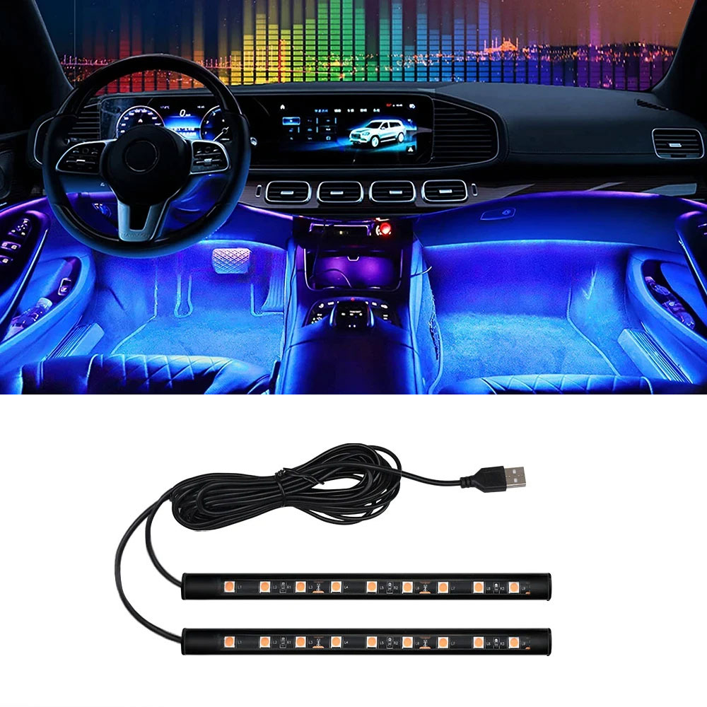 Car Interior Neon Light Usb - 자동차 네온 라이트 풋 라이트 LED