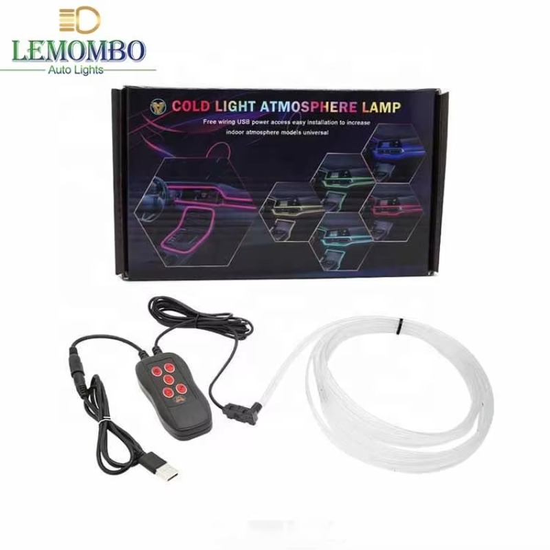Car Dashboard Light Fiber Optic - USB 리모컨, 3/4/5m LED 엠비언트 대시보드