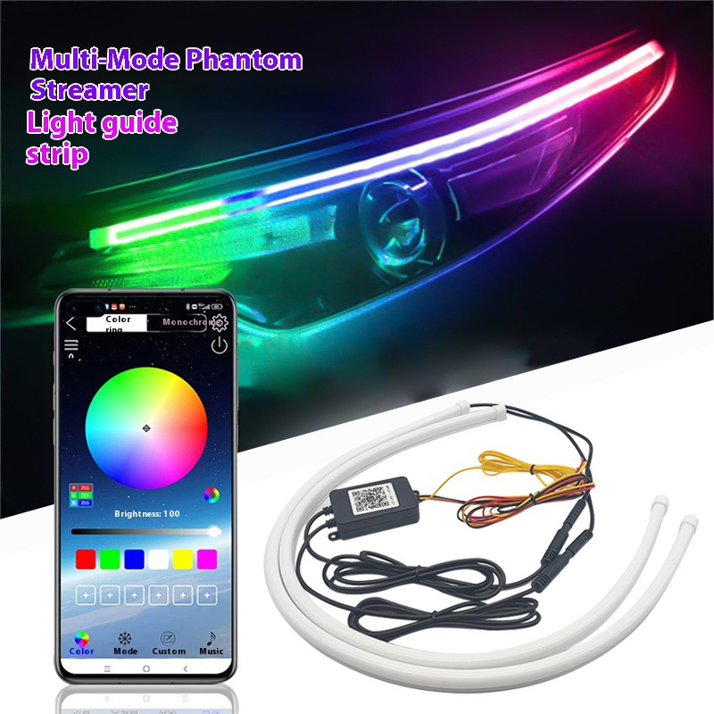 Car Led Strip 12V Waterproof - 2PCS 자동차 LED 스트립 라이트 유연한