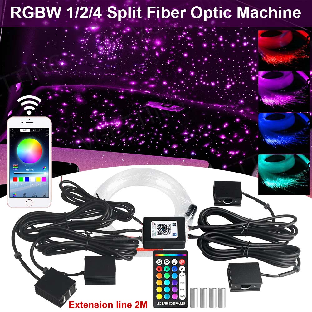 Car Roof Star Light Fiber Optic - RGBW 1/2/4 분할형 차량 루프 스타