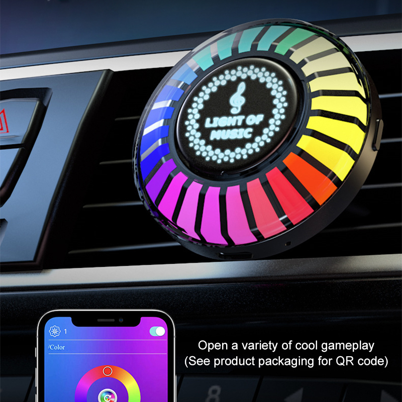 Car Ambient Light Sound Activated - 팝카 음악 리듬 라이트 RGB LED