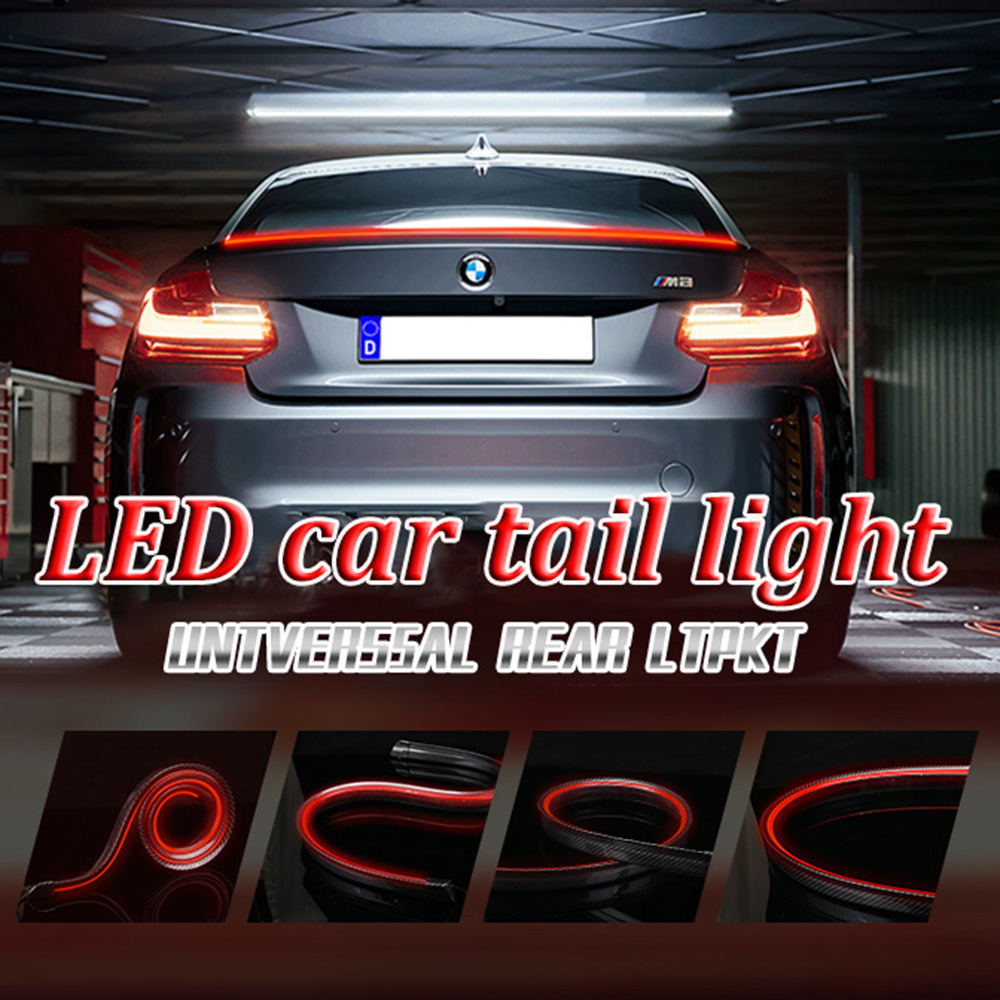 Car Led Strip 12V Waterproof - 다이내믹 자동차 카본 블랙 리어 스포일러