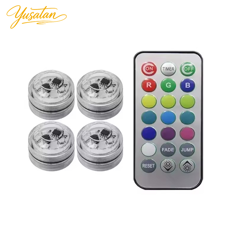 Car Ambient Light Kit With Remote - 무선 접착식 LED 자동차 실내 무드등