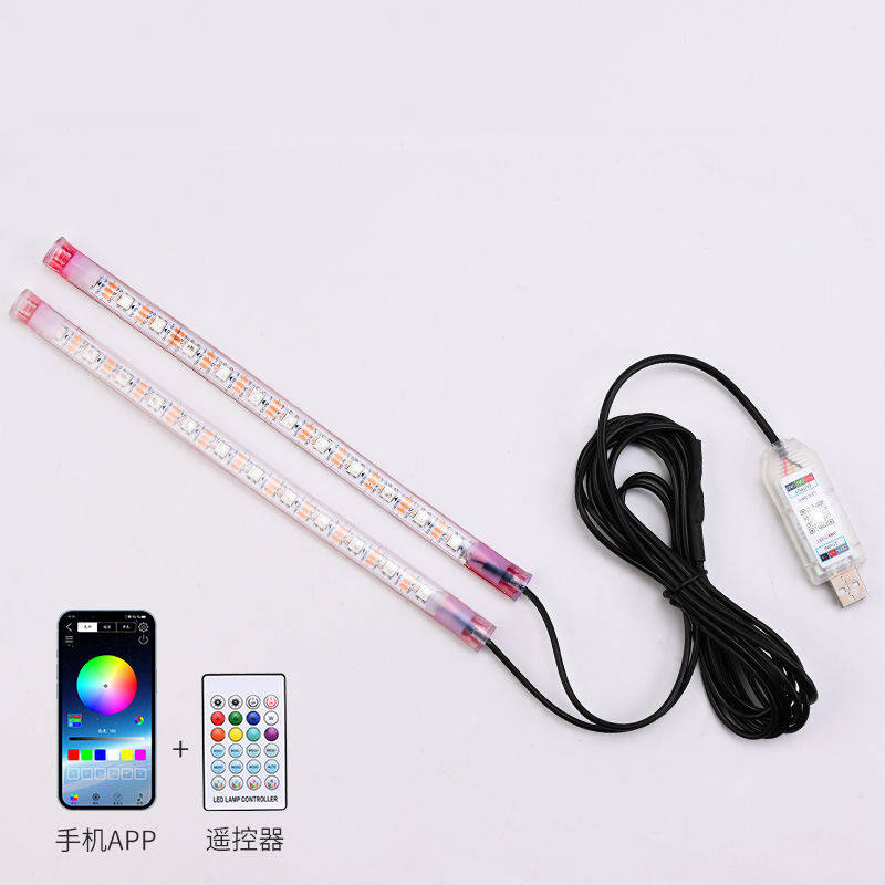 Car Ambient Light Kit With Remote - 네온 LED 자동차 실내 무드등 킥
