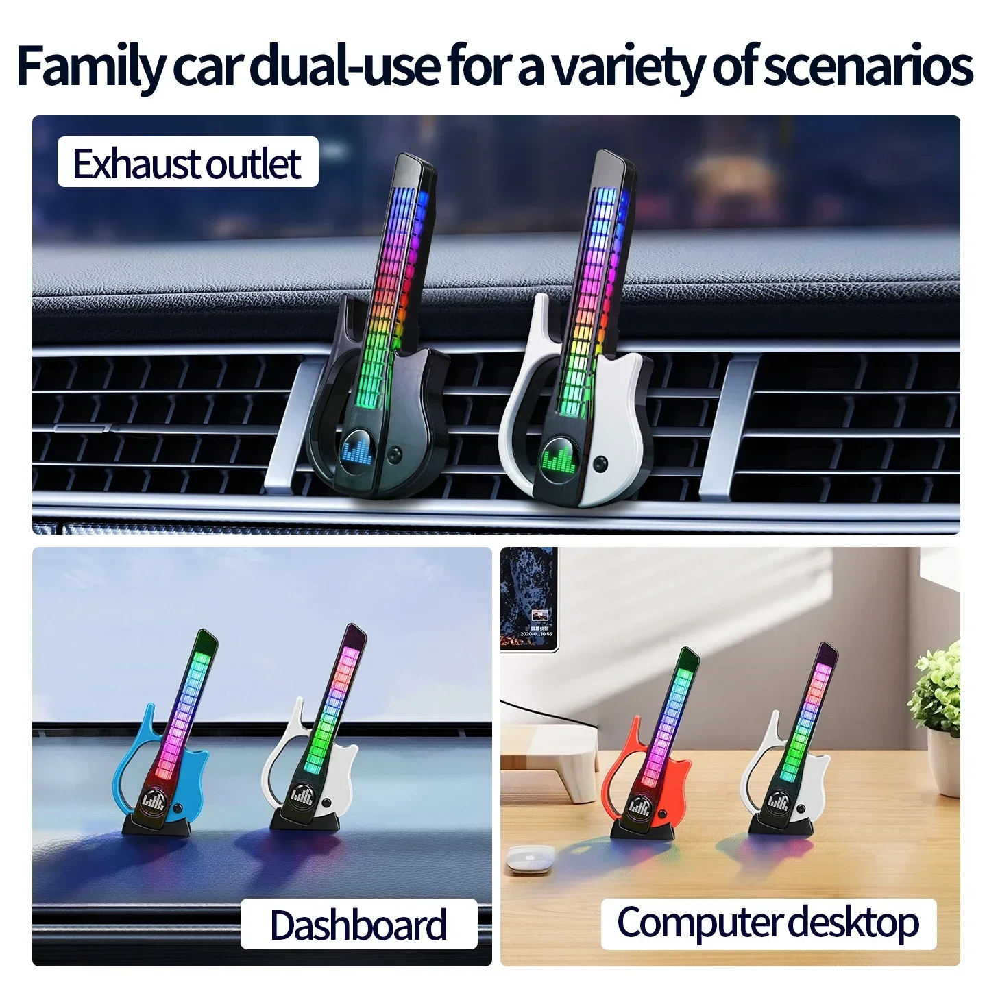 음성 감지 RGB 음악 리듬 LED 램프, 차량 에어벤 - Car Ambient Light Sound Activated 리뷰 및 가격