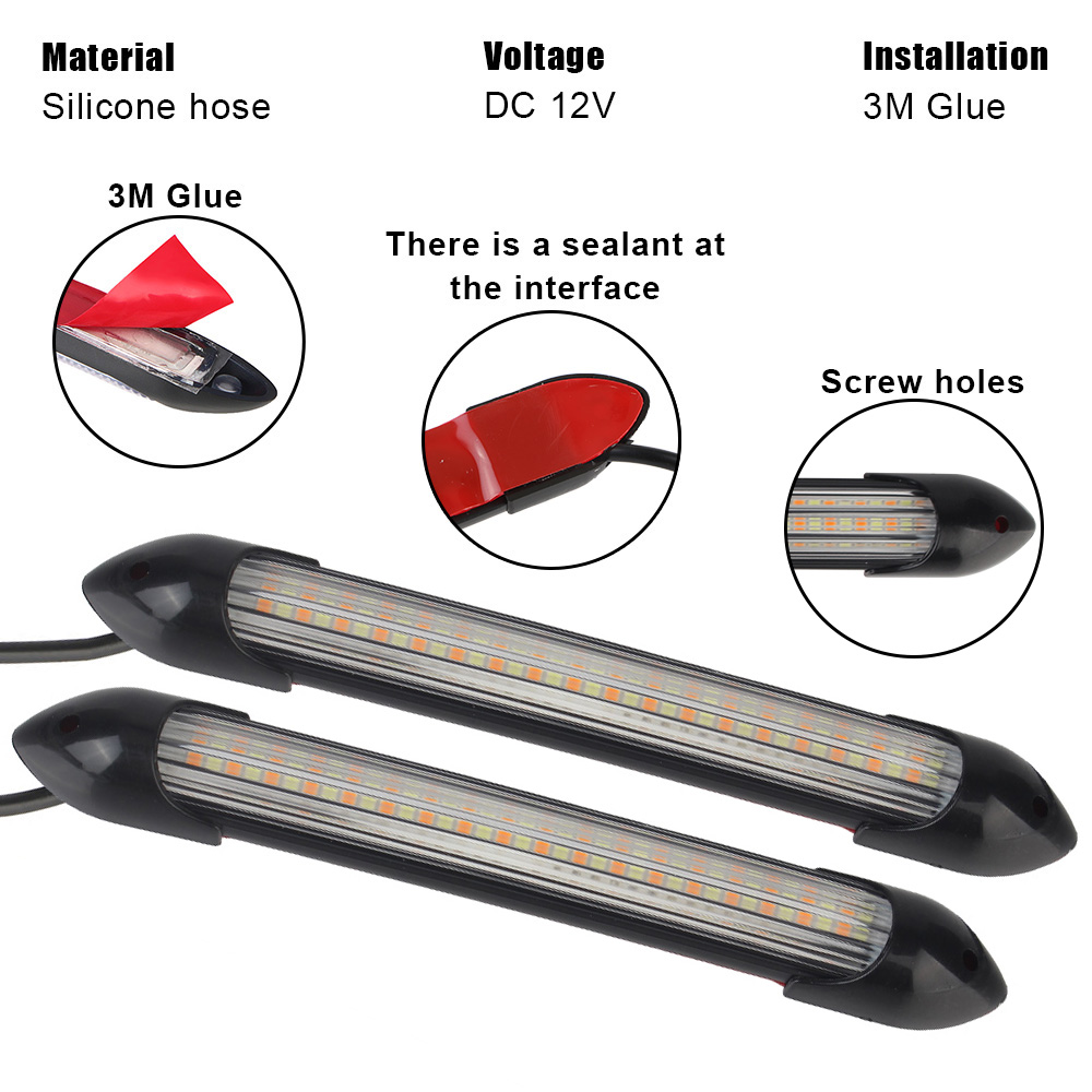 자동차 스타일링 회전 신호 방수 헤드 라이트 스트립 자 - Car Led Strip 12V Waterproof 리뷰 및 가격