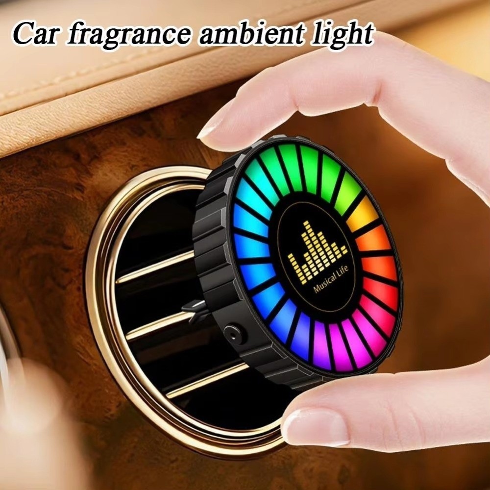 충전식 차량용 분위기 조명, 환풍구 클립형, 소리 감지 - Car Ambient Light Sound Activated 리뷰 및 가격
