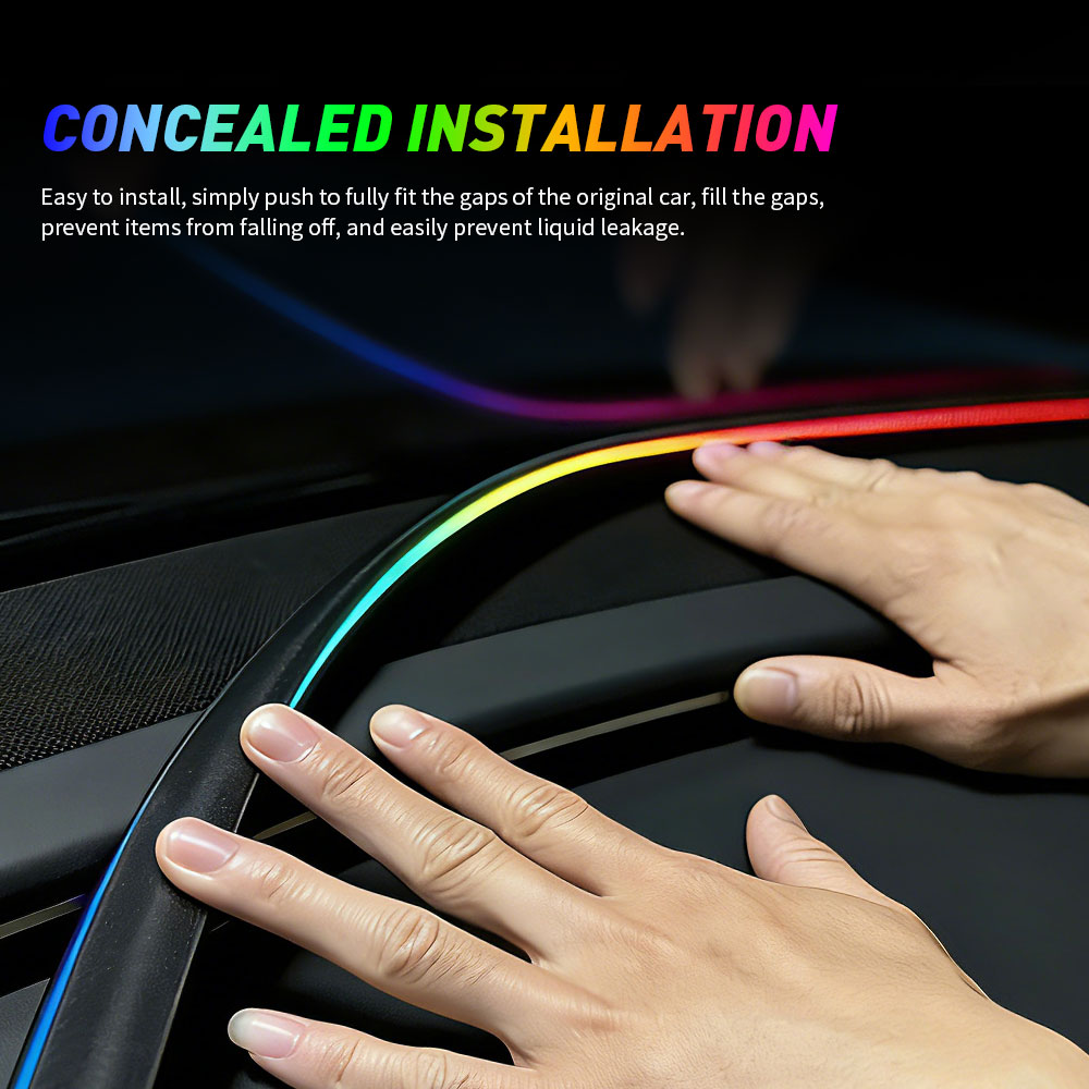 140/150CM 자동차 앞유리 실리콘 씰 스트립 RG - Car Interior Led Strip App Control 리뷰 및 가격