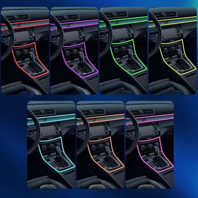 차량용 RGB LED 실내 엠비언트 조명, 사운드 감지 - Car Ambient Light Sound Activated 리뷰 및 가격