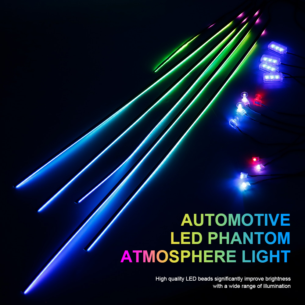18/22 in 1 아크릴 Led 자동차 주변 조명 R - Car Ambient Lighting 64 Color 리뷰 및 가격