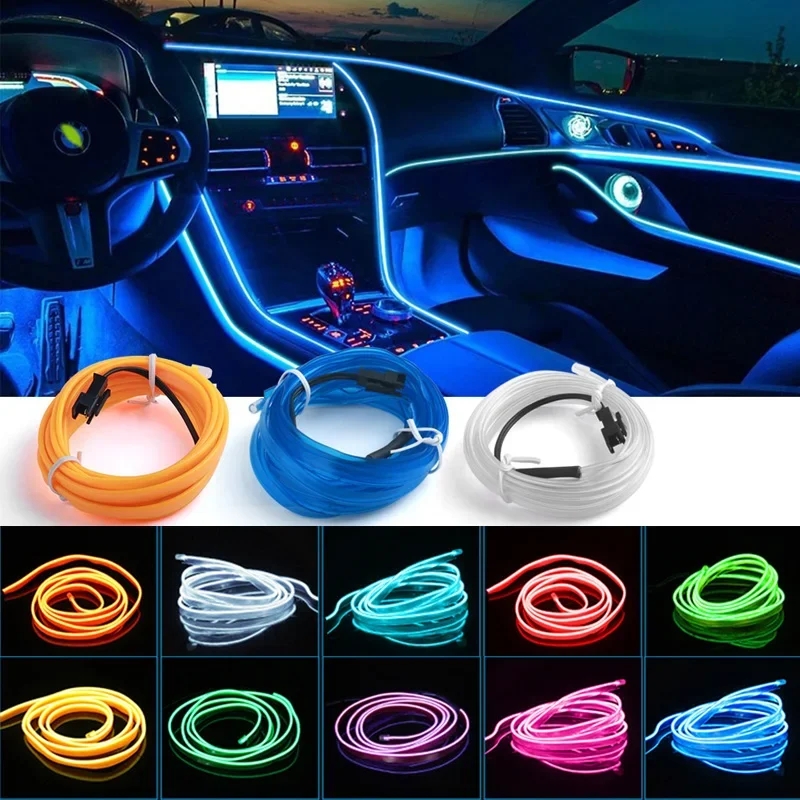 1M/3M/5M 자동차 인테리어 Led 장식 램프 EL - Car Interior Neon Light Usb 리뷰 및 가격