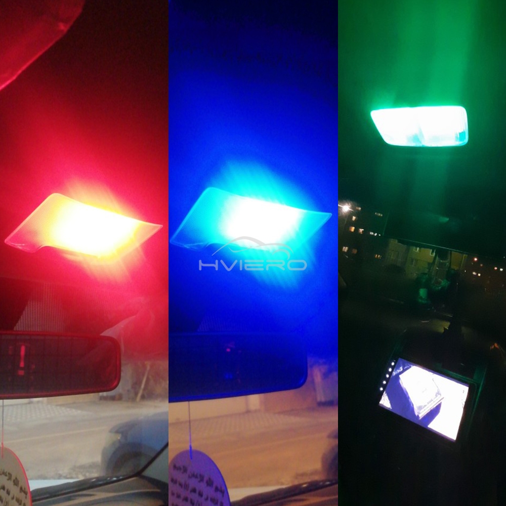 2pcs T10 LED RGB 인테리어 12V 5050 - Car Ambient Light Kit With Remote 리뷰 및 가격