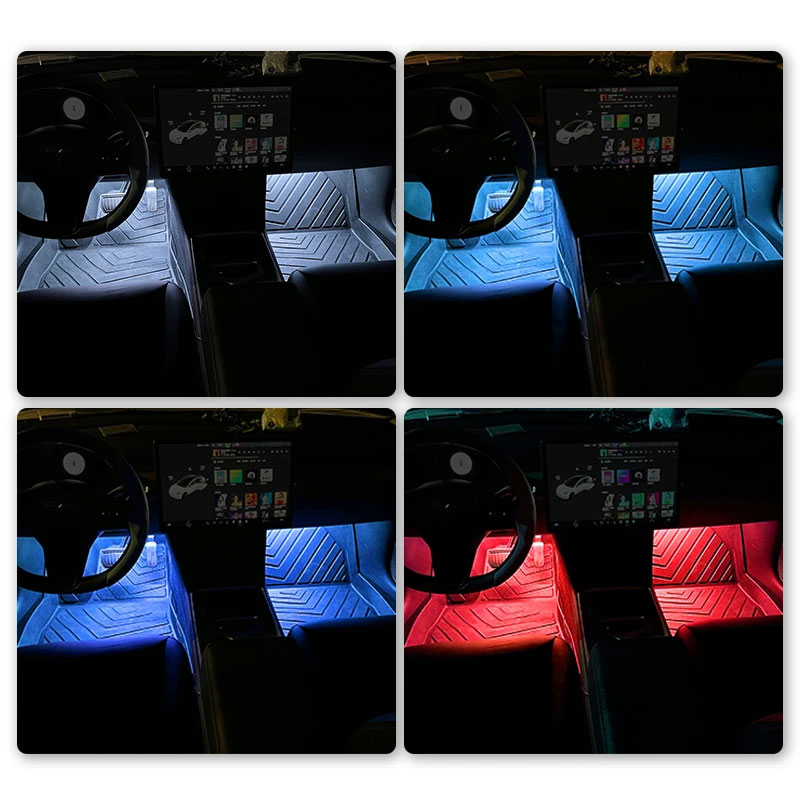 자동차 네온 라이트 풋 라이트 LED 인테리어 장식 백 - Car Interior Neon Light Usb 리뷰 및 가격