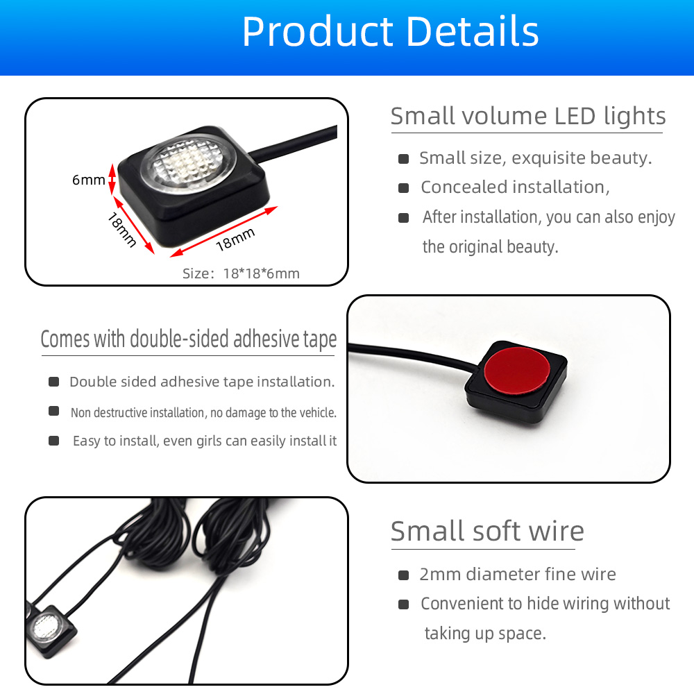 타입 C 플러그 차량용 풋웰 라이트 RGB 멀티 컬러  - Car Footwell Light Rgb Bluetooth 리뷰 및 가격