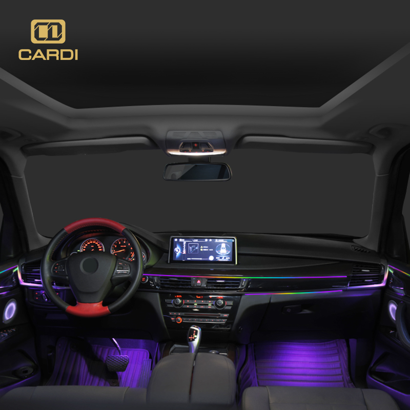 K4 18 1 풀컬러 네온 LED 실내 스트립 범용 6 - Car Ambient Lighting 64 Color 리뷰 및 가격