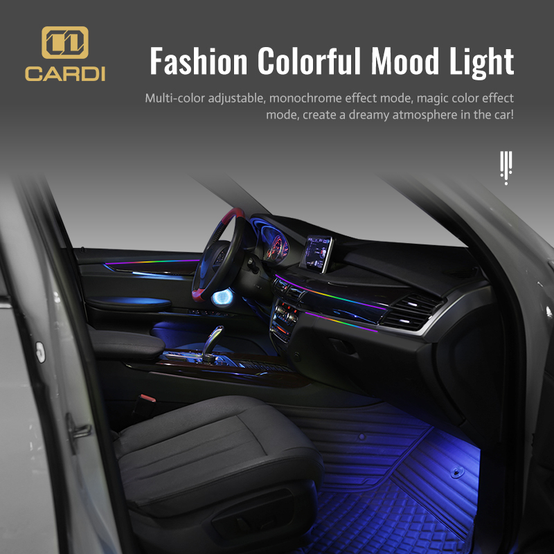 K4 18 1 풀컬러 네온 LED 실내 스트립 범용 6 - Car Ambient Lighting 64 Color 리뷰 및 가격
