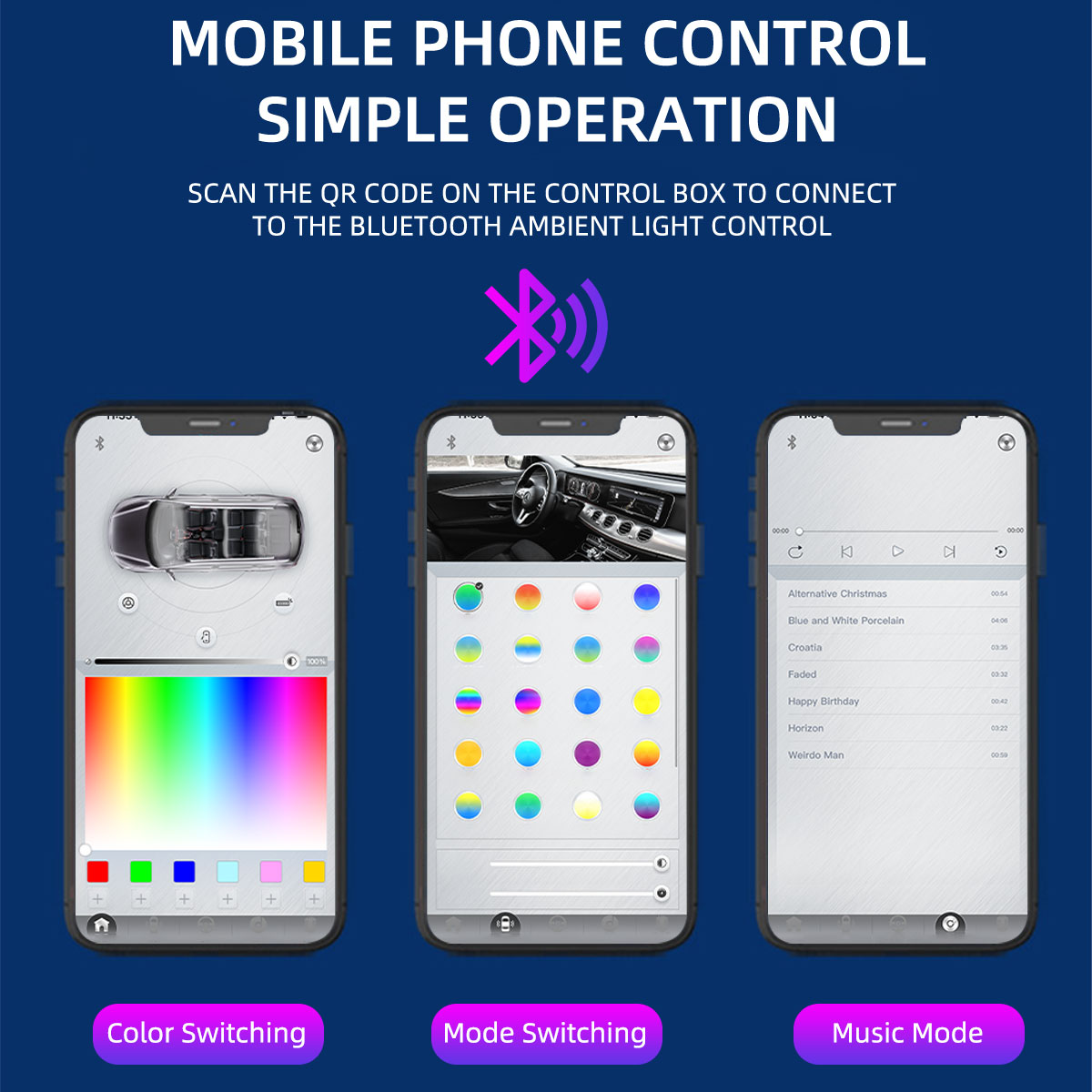 6/10/14/18in1 LED 아크릴 자동차 폭포 램 - Car Ambient Light Kit With Remote 리뷰 및 가격