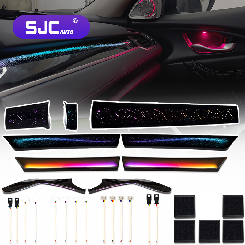 혼다 시빅 2016-2021 좌/우핸들용 뉴SJC 차량 - Car Ambient Lighting 64 Color 리뷰 및 가격