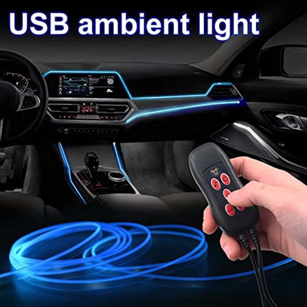 USB 리모컨, 3/4/5m LED 엠비언트 대시보드  - Car Dashboard Light Fiber Optic 리뷰 및 가격