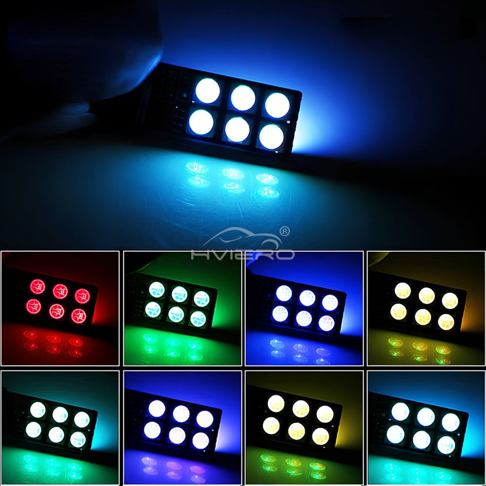 2X 자동 인테리어 장식 LED T10 W5W 분위기  - Car Ambient Light Kit With Remote 리뷰 및 가격