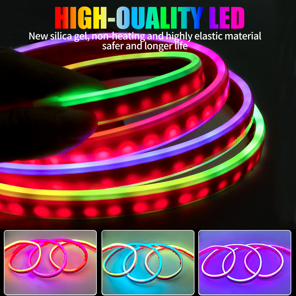 RGB 동적 스캔 시작 DRL 주간 주행 등 스트립 방 - Car Led Strip 12V Waterproof 리뷰 및 가격