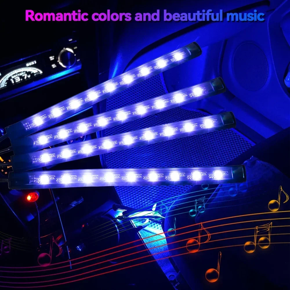 네온 LED RGB 자동차 언더글로우 바닥 조명 리모컨 - Car Led Strip 12V Waterproof 리뷰 및 가격