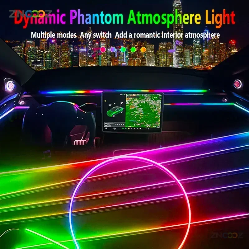 18IN1 네온 자동차 인테리어 주변 조명 APP DI - Car Ambient Light Sound Activated 리뷰 및 가격