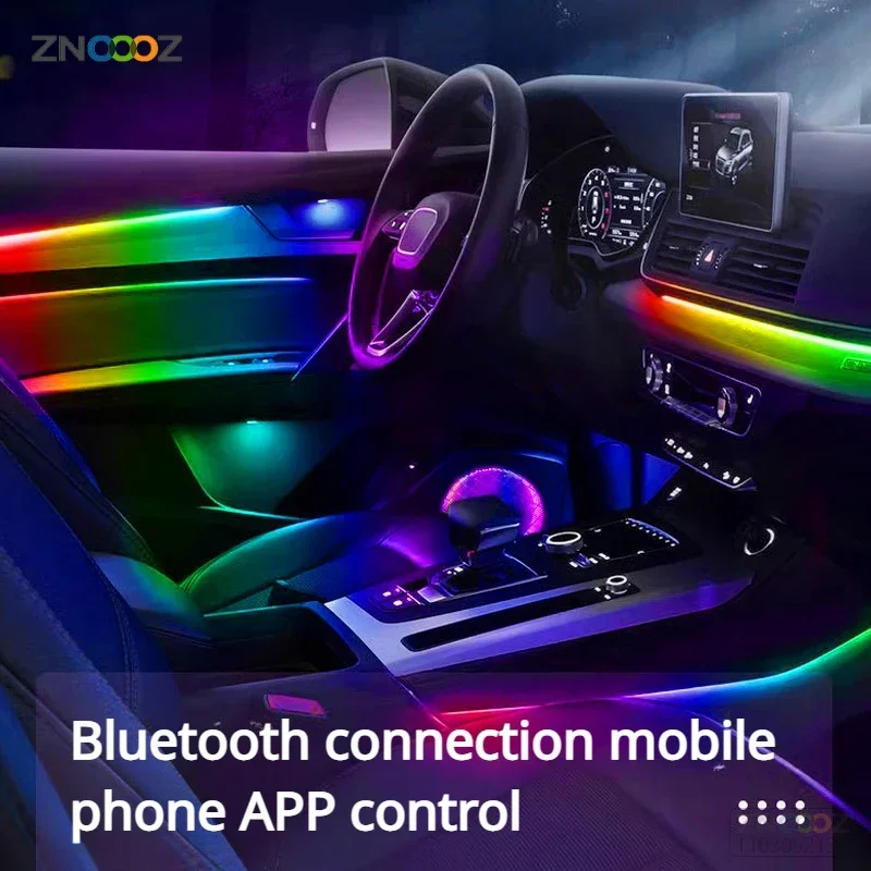 18IN1 네온 자동차 인테리어 주변 조명 APP DI - Car Ambient Light Sound Activated 리뷰 및 가격