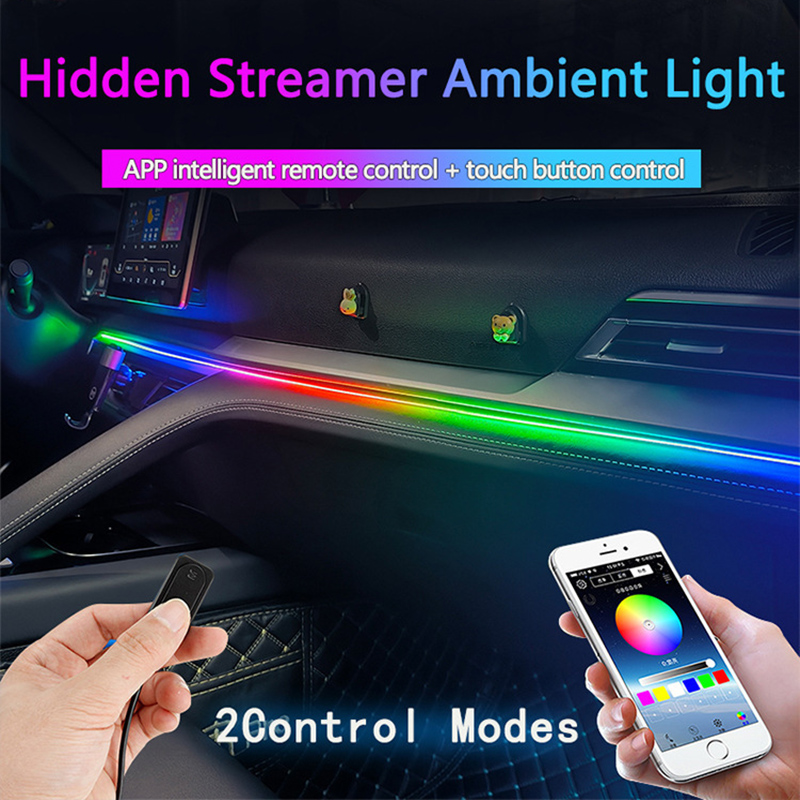 자동차 앰비언트 라이트, 64 색 아크릴 LED 램프  - Car Ambient Lighting 64 Color 리뷰 및 가격