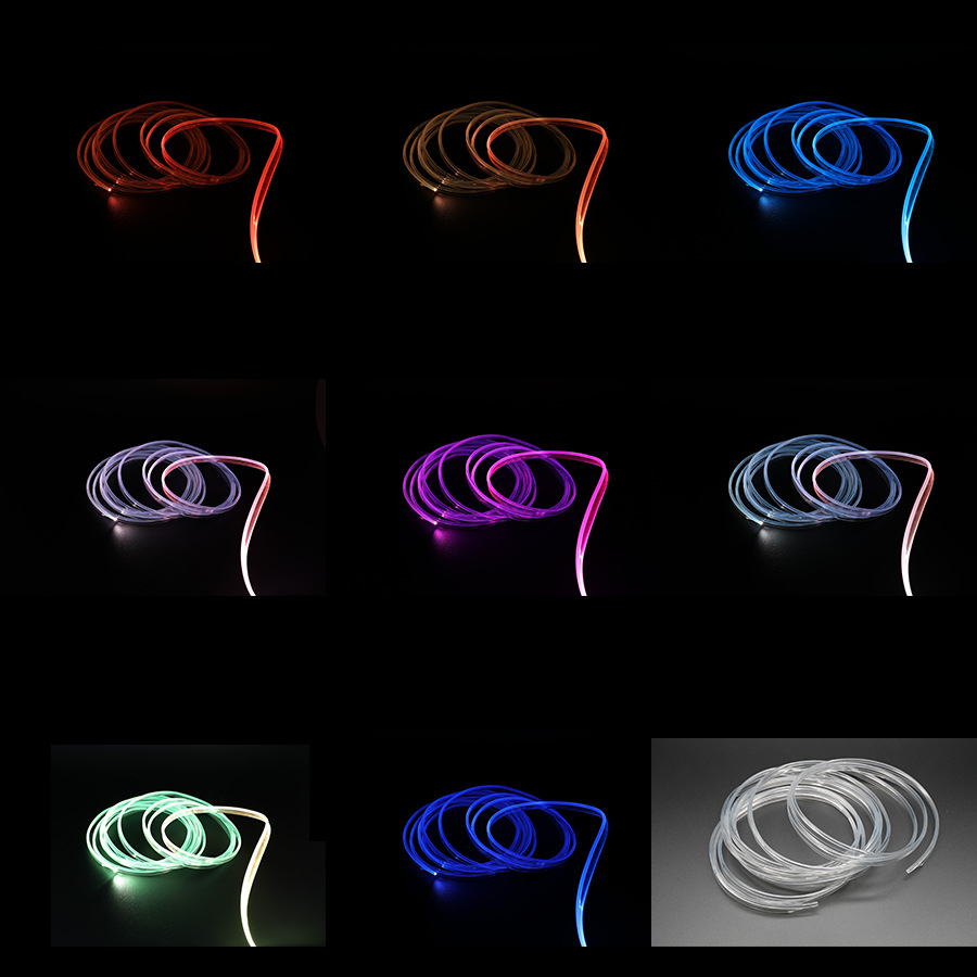 12V 4M RGB 광섬유 분위기 램프 원격 제어 자동 - Car Dashboard Light Fiber Optic 리뷰 및 가격
