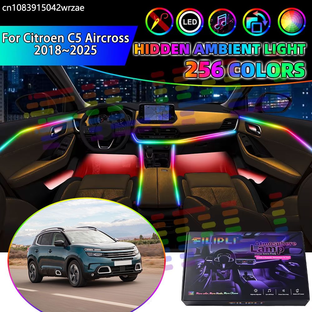시트로엥 C5 에어크로스 2018~2025 MK1 C8 - Car Interior Led Strip App Control 리뷰 및 가격
