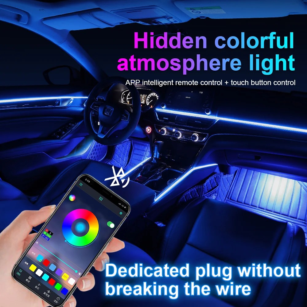 아크릴 LED 분위기 조명 스트립 RGB 자동차 장식  - Car Ambient Light Door Panel Acrylic 리뷰 및 가격
