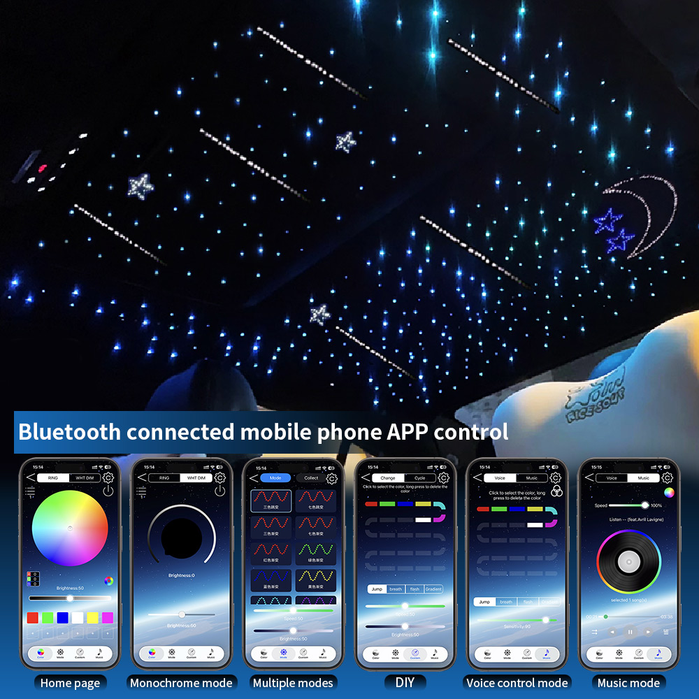 16W 반짝임 별이 빛나는 하늘 자동차 스타 천장 조명 - Car Roof Star Light Fiber Optic 리뷰 및 가격