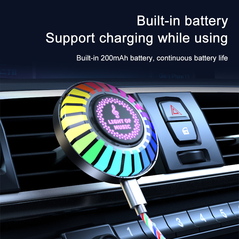 팝카 음악 리듬 라이트 RGB LED 음악 자동차 통풍 - Car Ambient Light Sound Activated 리뷰 및 가격