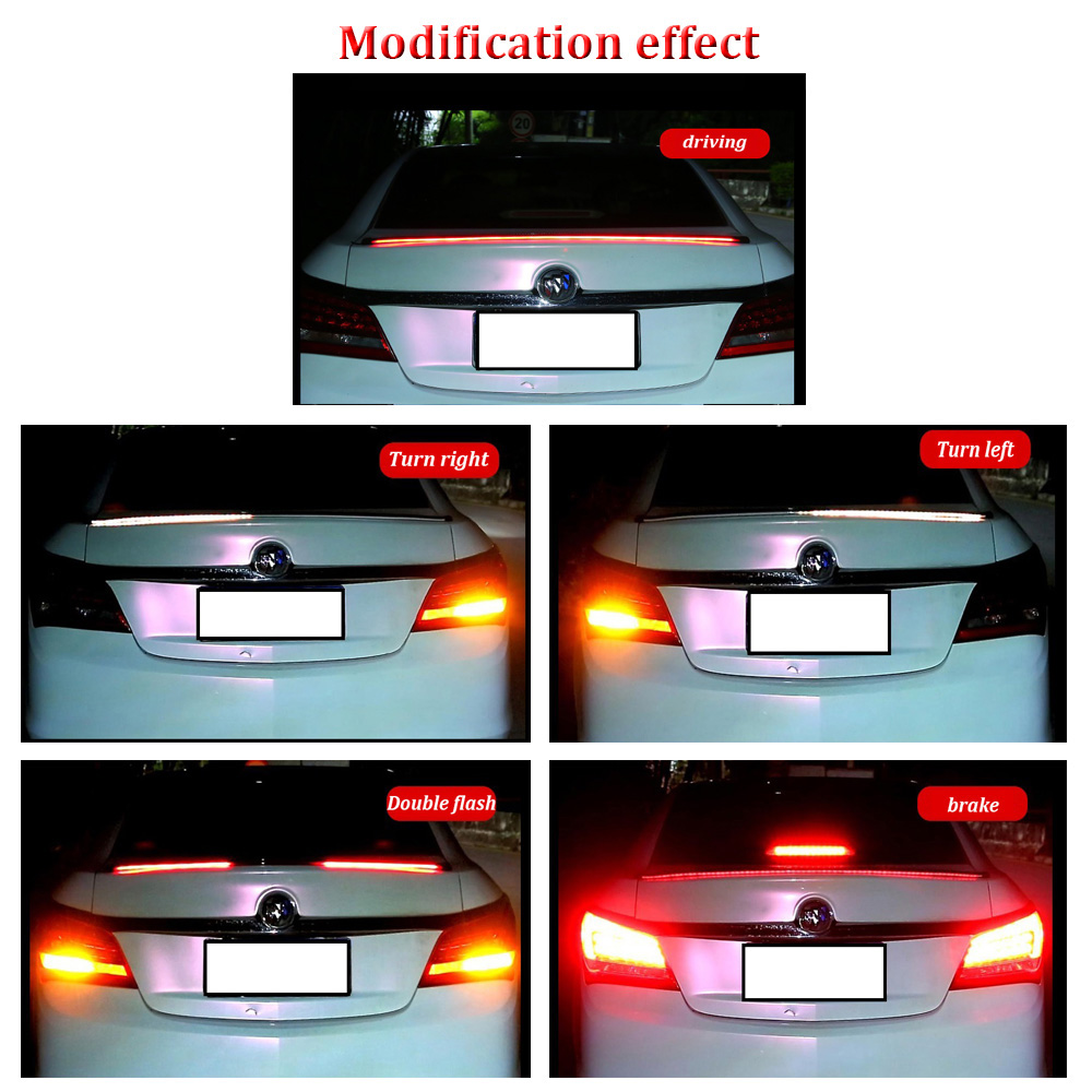 다이내믹 자동차 카본 블랙 리어 스포일러 스티커, LE - Car Led Strip 12V Waterproof 리뷰 및 가격