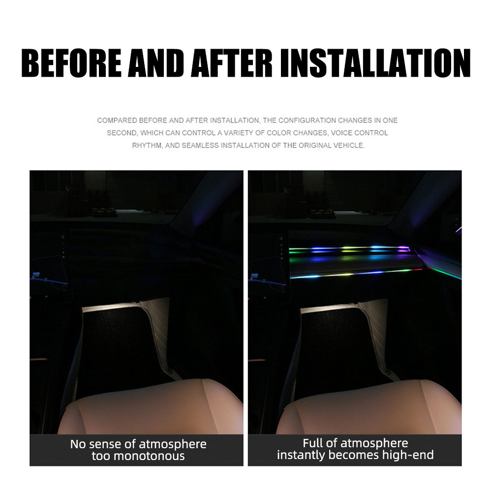 범용 심포니 자동차 주변 조명, LED 인테리어 RGB - Car Interior Led Strip App Control 리뷰 및 가격