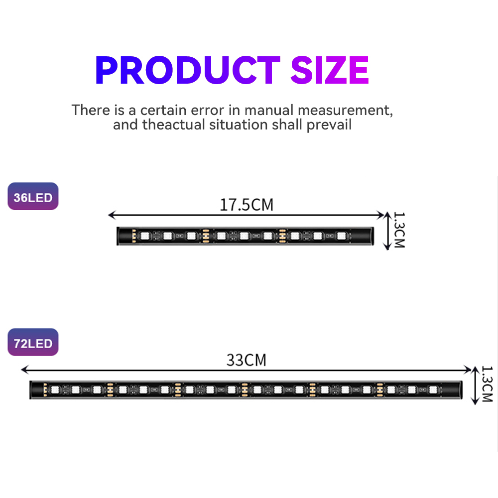 LED 오토바이 자동차 분위기 풋 라이트 RGB 앱 리 - Car Led Strip 12V Waterproof 리뷰 및 가격