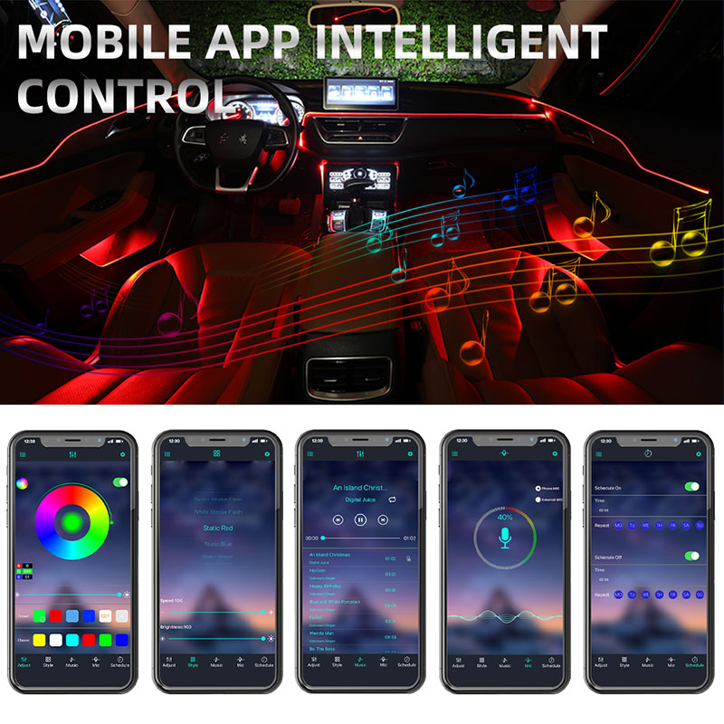 차량용 9/10in1 액세서리 실내 장식 무드등 RGB - Car Dashboard Light Fiber Optic 리뷰 및 가격