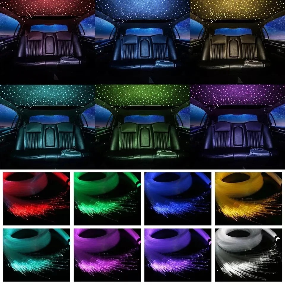 6W RGBW 광섬유 조명 자동차 천장 반짝이 별빛 키 - Car Roof Star Light Fiber Optic 리뷰 및 가격