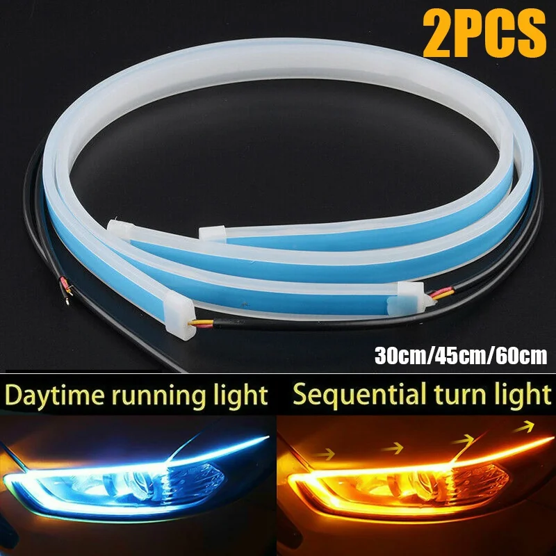 2Pcs 12V Led 가이드 스트립 헤드 라이트 자동 - Car Led Strip 12V Waterproof 리뷰 및 가격