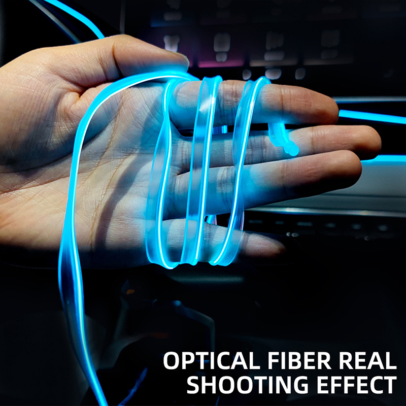 3M/5M/6M/8M 광섬유 네온 와이어 연장 스트립  - Car Ambient Light Fiber Optic 6M 리뷰 및 가격