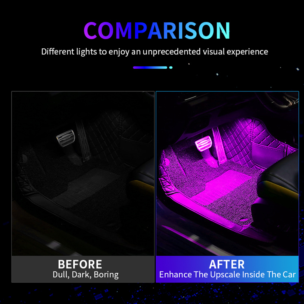 LED 자동차 네온 불빛 발 조명 인테리어 장식 백라이 - Car Interior Neon Light Usb 리뷰 및 가격