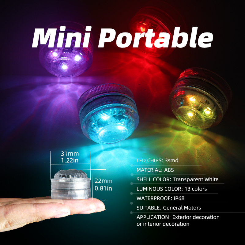 무선 LED 자동차 실내 무드등 (리모컨 포함) 13색 - Car Ambient Light Kit With Remote 리뷰 및 가격