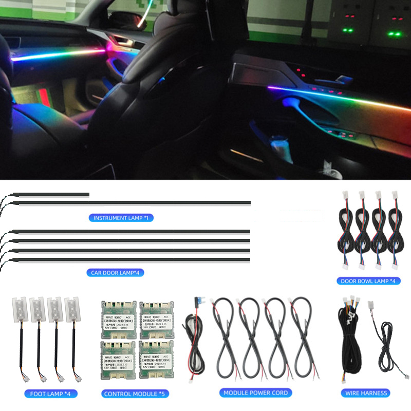 LED 자동차 실내 무드등 64 RGB 심포니 아크릴  - Car Dashboard Light Fiber Optic 리뷰 및 가격
