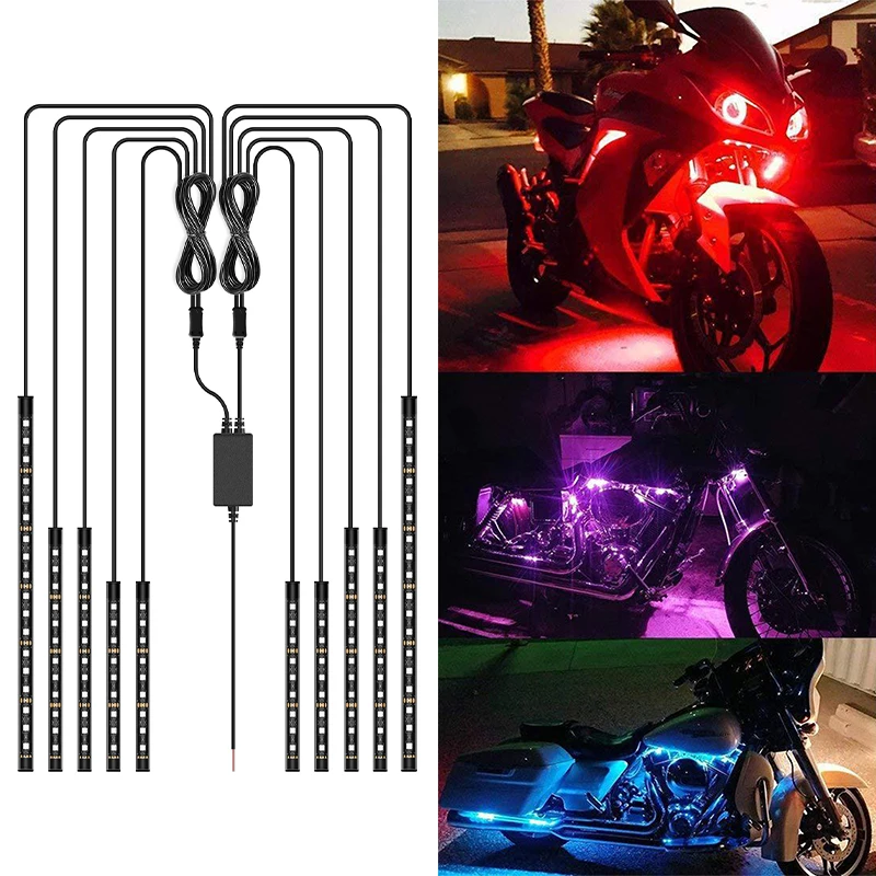 오토바이 자동차 RGB APP LED 분위기 풋 라이트 - Car Led Strip 12V Waterproof 리뷰 및 가격