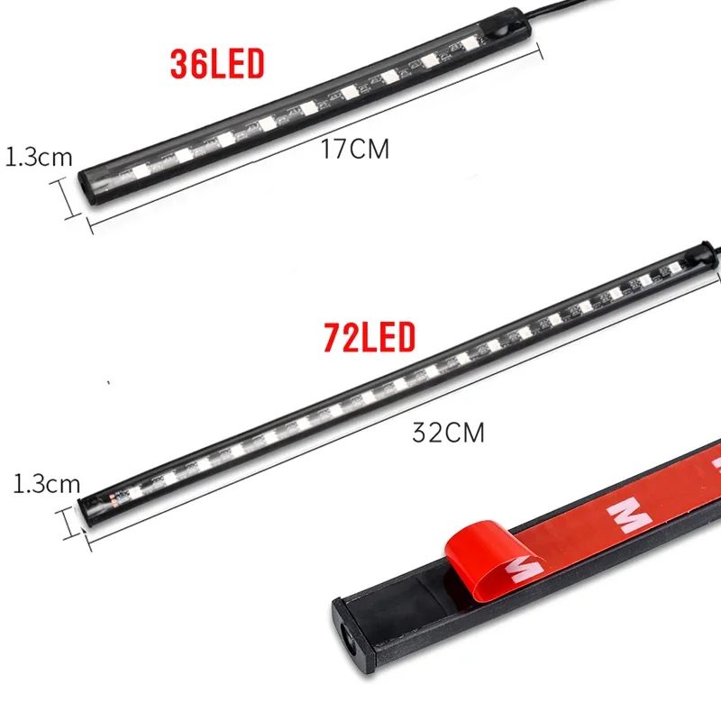 오토바이 자동차 RGB APP LED 분위기 풋 라이트 - Car Led Strip 12V Waterproof 리뷰 및 가격