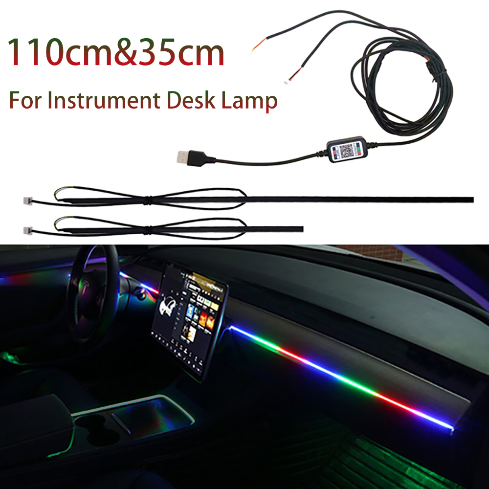 심포니 RGB 대시보드 LED 스트립, 계기판 책상 주 - Car Dashboard Light Fiber Optic 리뷰 및 가격
