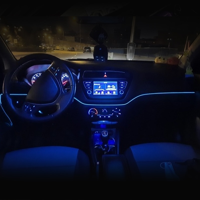 자동차 인테리어 분위기 조명 LED 스트립, 유연한 E - Car Interior Led Strip App Control 리뷰 및 가격